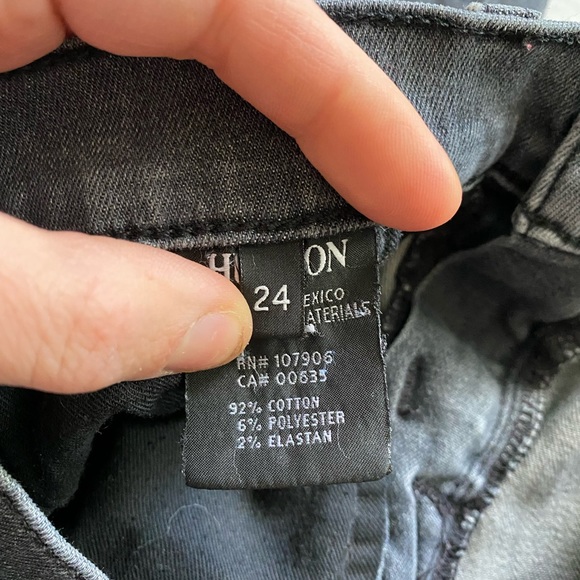 Hudson Grey Skinny Jeans - Picture 3 of 4